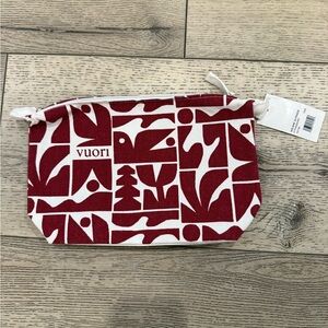 Vuori Graphic Red and White Cosmetic Bag